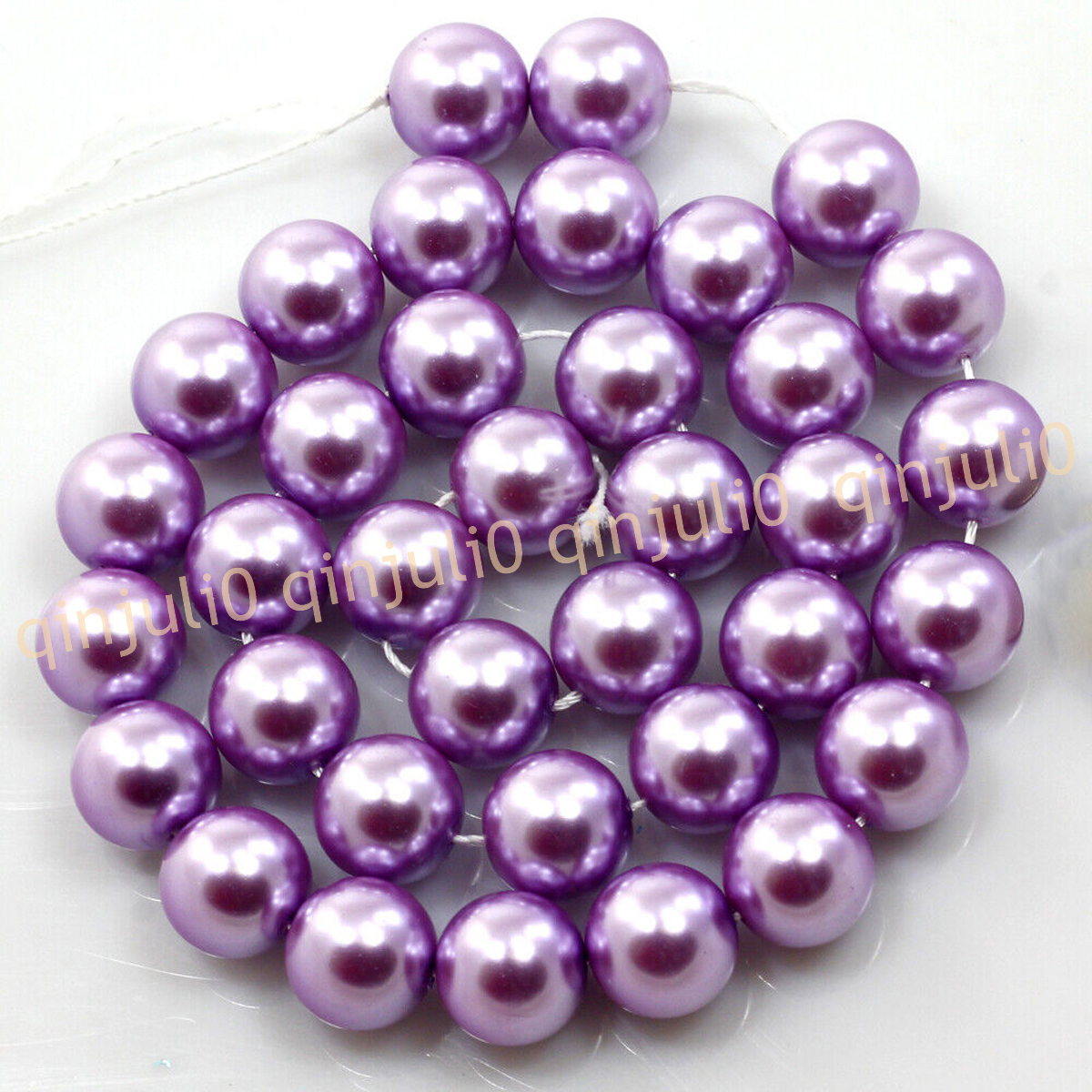 Wholesale Multicolor South Sea Shell Pearl Round Loose Beads 15'' Strand 4-20mm - Picture 107 of 147