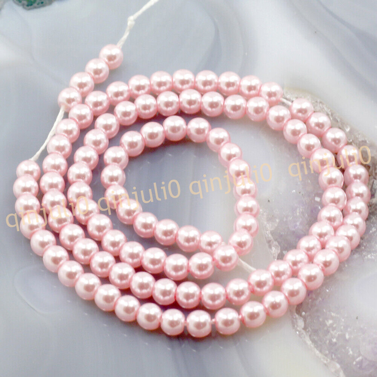 Wholesale Multicolor South Sea Shell Pearl Round Loose Beads 15'' Strand 4-20mm - Picture 121 of 147