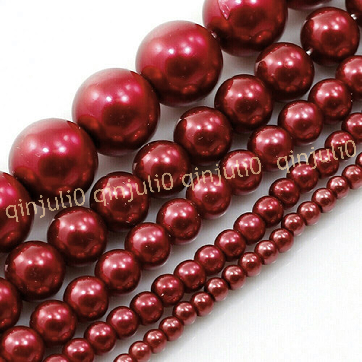 Wholesale Multicolor South Sea Shell Pearl Round Loose Beads 15'' Strand 4-20mm - Picture 127 of 147