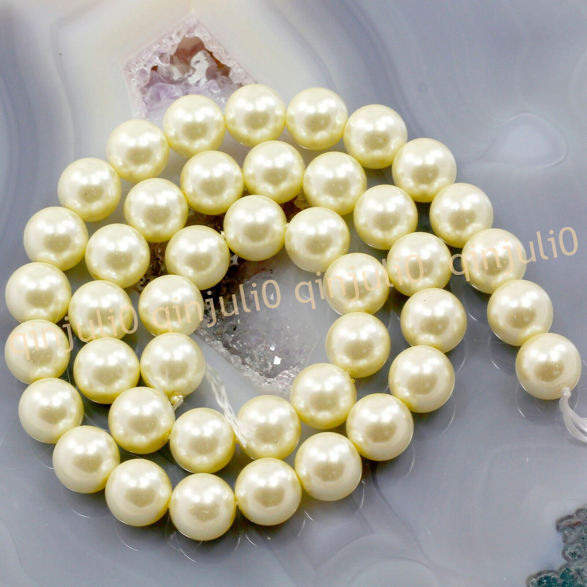 Wholesale Multicolor South Sea Shell Pearl Round Loose Beads 15'' Strand 4-20mm - Picture 136 of 147