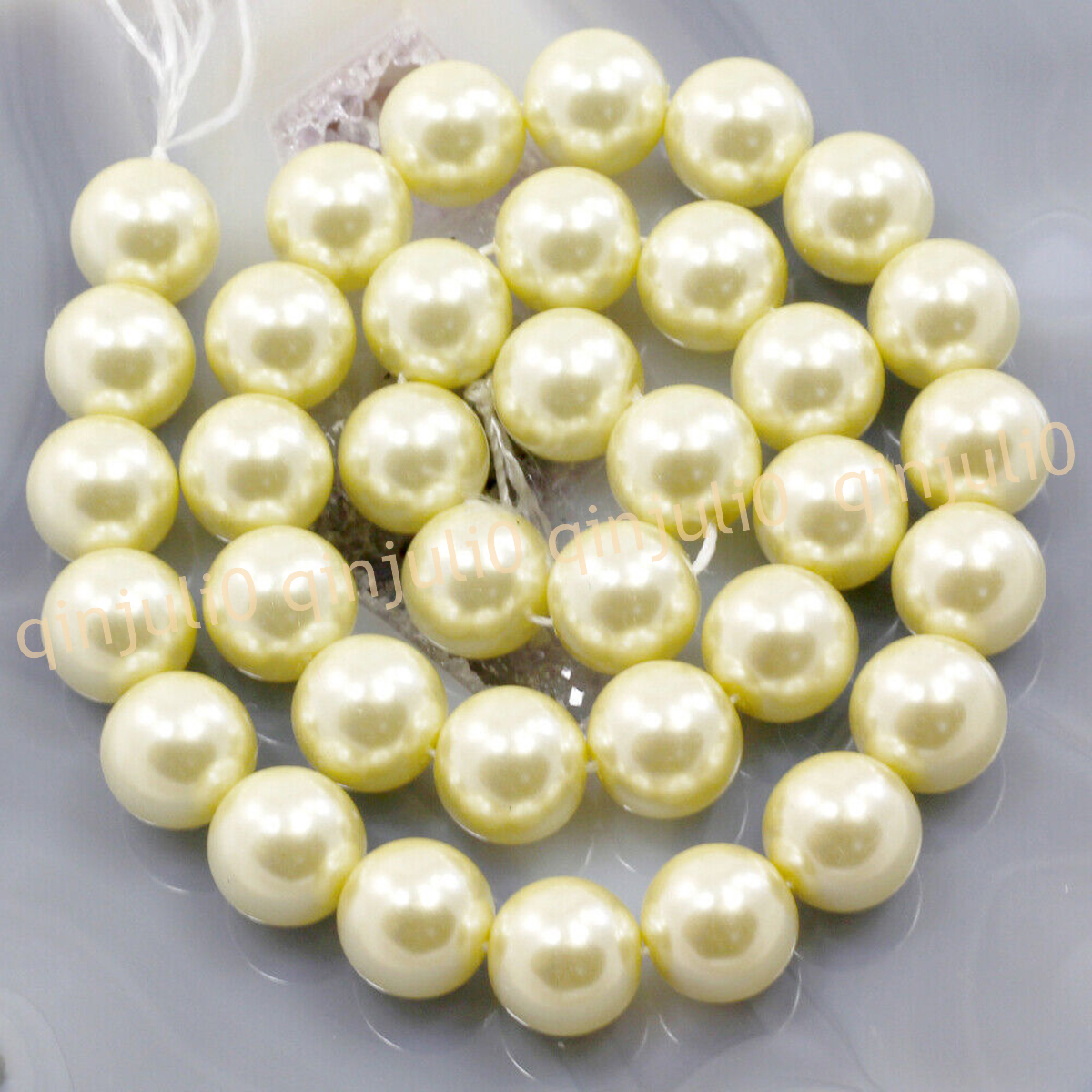 Wholesale Multicolor South Sea Shell Pearl Round Loose Beads 15'' Strand 4-20mm - Picture 137 of 147