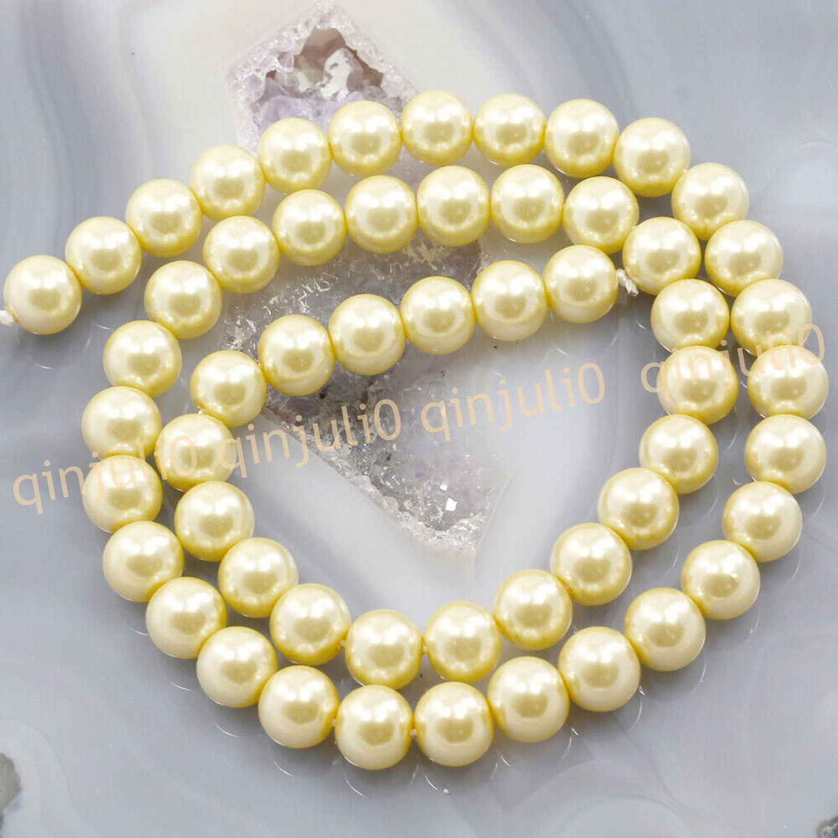 Wholesale Multicolor South Sea Shell Pearl Round Loose Beads 15'' Strand 4-20mm - Picture 135 of 147
