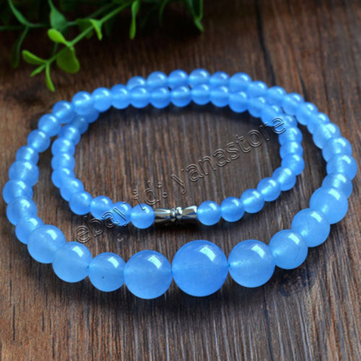 Fashion 6-14mm Mehrfarbig Jade Edelstein Rund Perlen Abschluss Halskette 18 Zoll - Bild 29 von 116