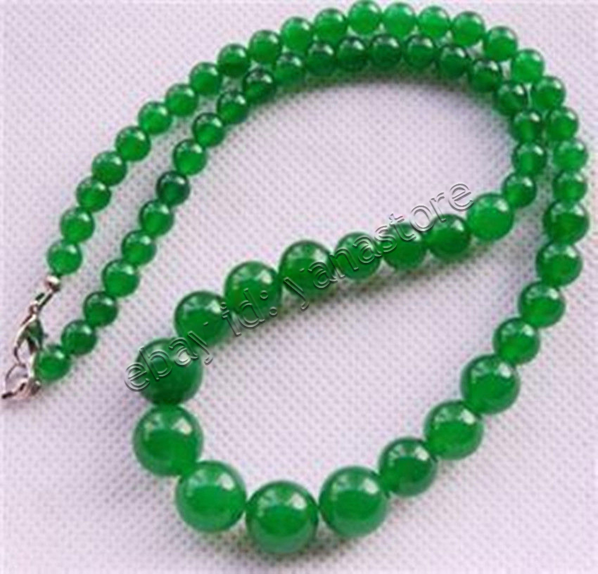 Fashion 6-14mm Mehrfarbig Jade Edelstein Rund Perlen Abschluss Halskette 18 Zoll - Bild 34 von 116