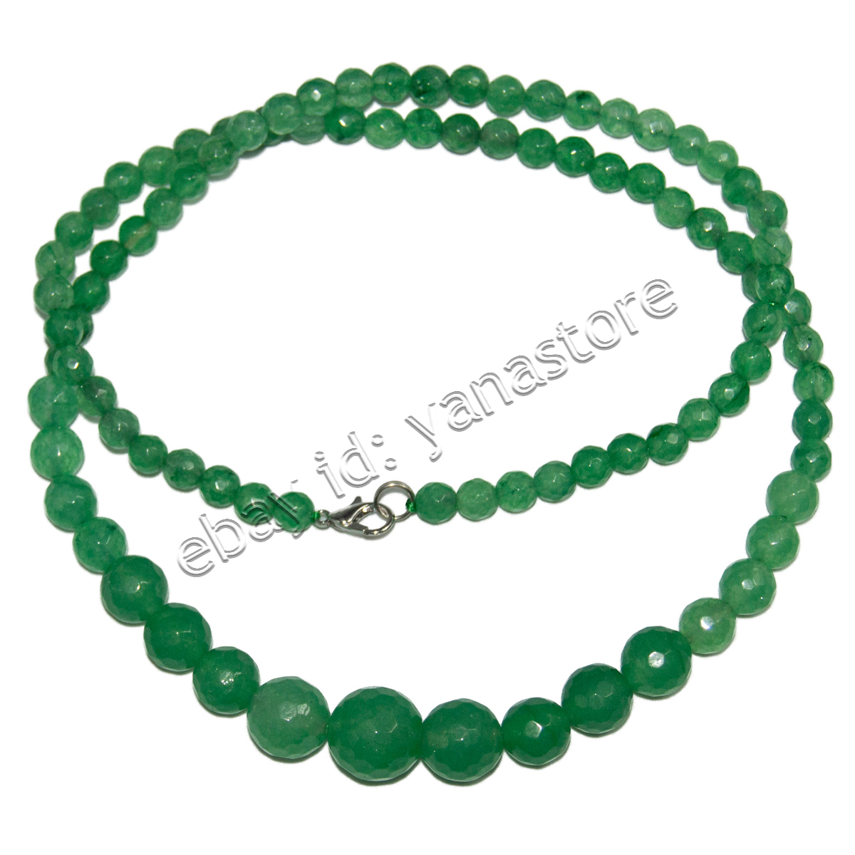 Fashion 6-14mm Mehrfarbig Jade Edelstein Rund Perlen Abschluss Halskette 18 Zoll - Bild 56 von 116