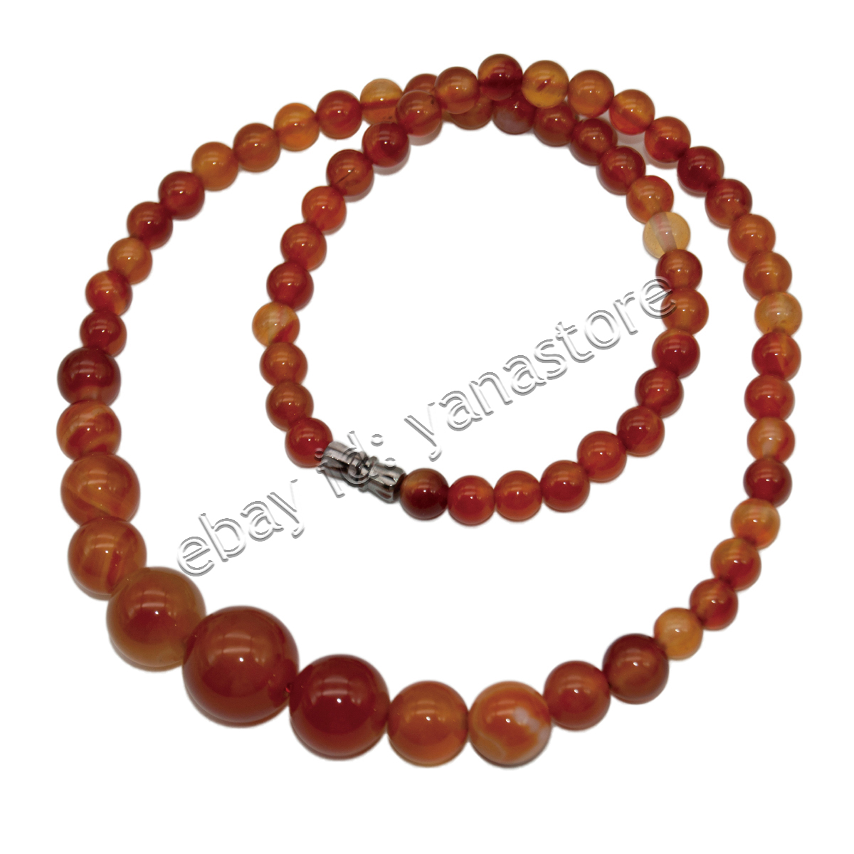 Fashion 6-14mm Mehrfarbig Jade Edelstein Rund Perlen Abschluss Halskette 18 Zoll - Bild 70 von 116