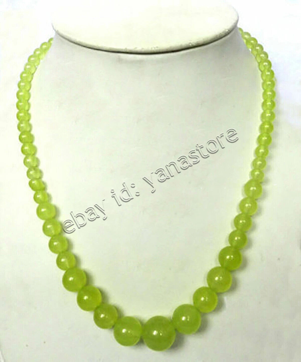 Fashion 6-14mm Mehrfarbig Jade Edelstein Rund Perlen Abschluss Halskette 18 Zoll - Bild 96 von 116