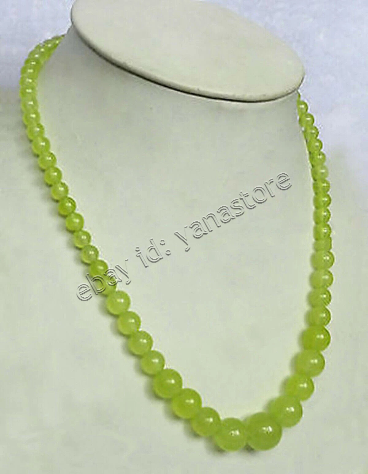 Fashion 6-14mm Mehrfarbig Jade Edelstein Rund Perlen Abschluss Halskette 18 Zoll - Bild 98 von 116