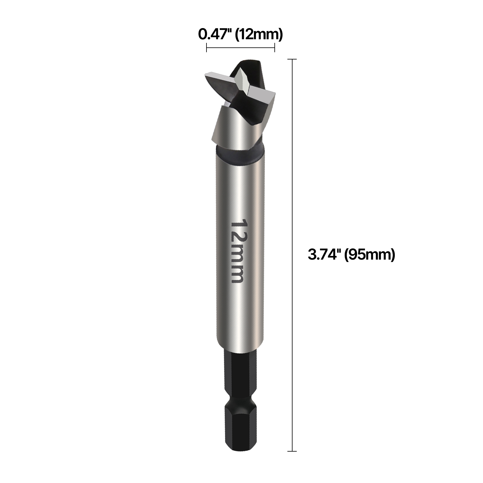 Forstner Drill Bit 6mm - 40mm Hinge Hole Boring Cutter Wood Drill Bit Hex Shank