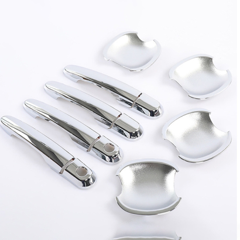 For Hyundai Tucson 2004-2010 Chrome/ABS Carbon Car Side Door Handle Covers Trim - Picture 7 of 7