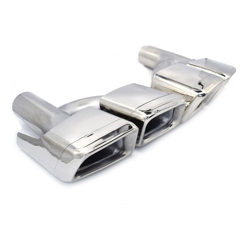 For Mercedes Benz AMG W204 W212 C63 S63 E63 Double H-type Car Exhaust Tail Pipe - Picture 16 of 16