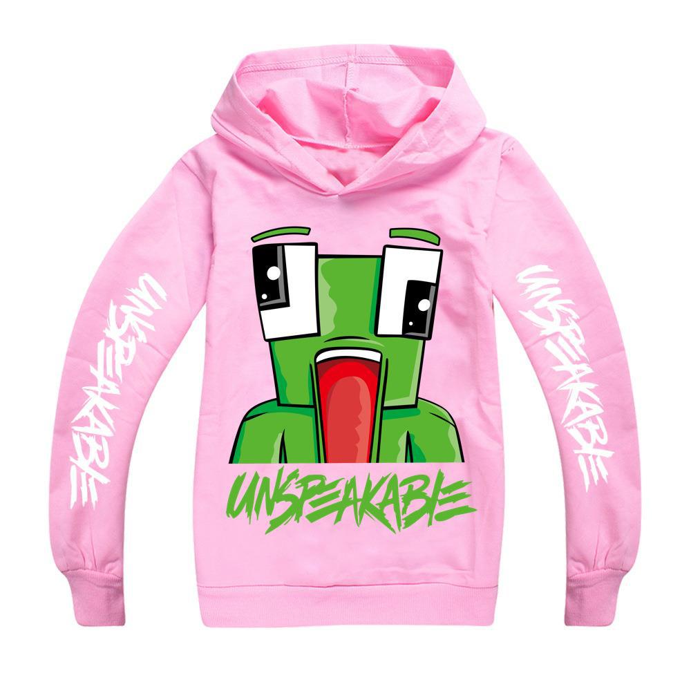 Kids Boys UNSPEAKABLE Print Hoodie Youtuber Merch Sweatshirt Jumper Pullover Top - Picture 7 of 16