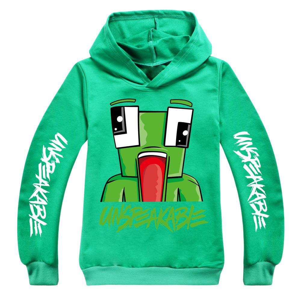 Kids Boys UNSPEAKABLE Print Hoodie Youtuber Merch Sweatshirt Jumper Pullover Top - Picture 9 of 16