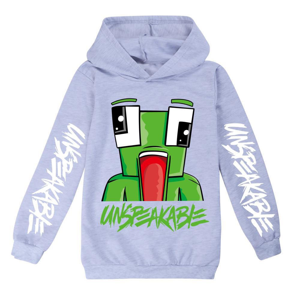 Kids Boys UNSPEAKABLE Print Hoodie Youtuber Merch Sweatshirt Jumper Pullover Top - Picture 12 of 16