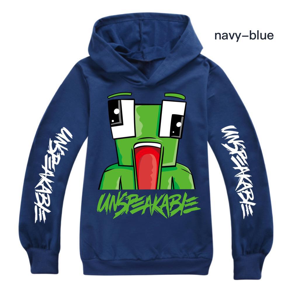 Kids Boys UNSPEAKABLE Print Hoodie Youtuber Merch Sweatshirt Jumper Pullover Top - Picture 16 of 16