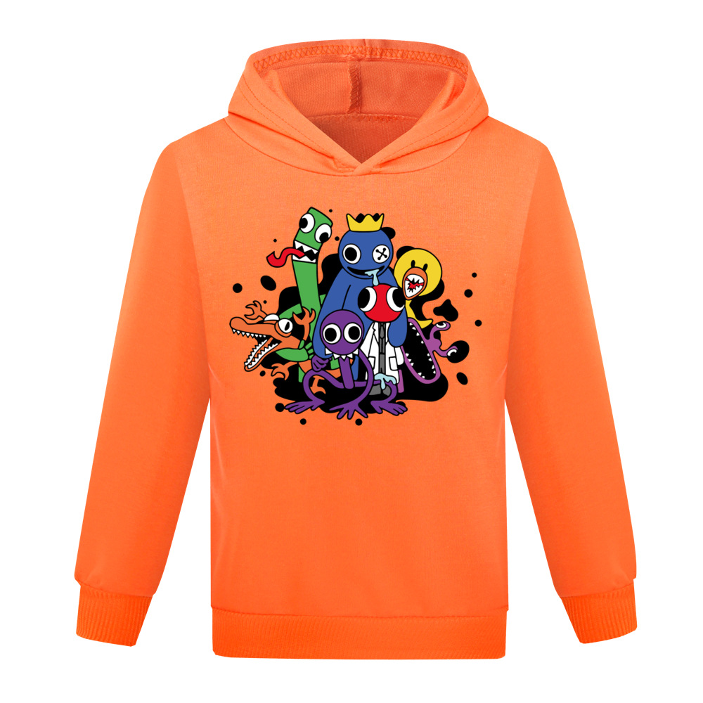 Boys Girls Rainbow Friends Casual Long Sleeve Hoodie Kids Hooded Sweatshirt Top - Picture 10 of 16