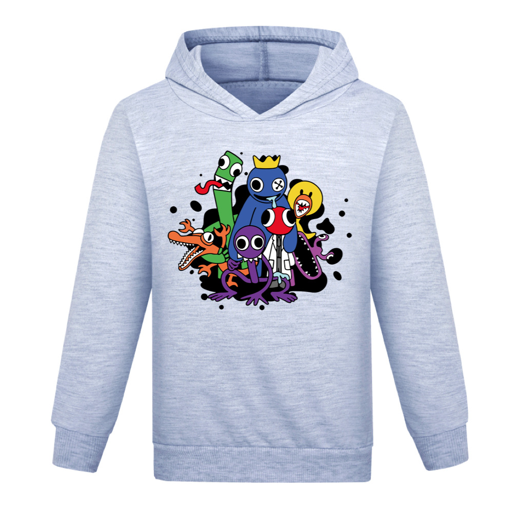Boys Girls Rainbow Friends Casual Long Sleeve Hoodie Kids Hooded Sweatshirt Top - Picture 12 of 16