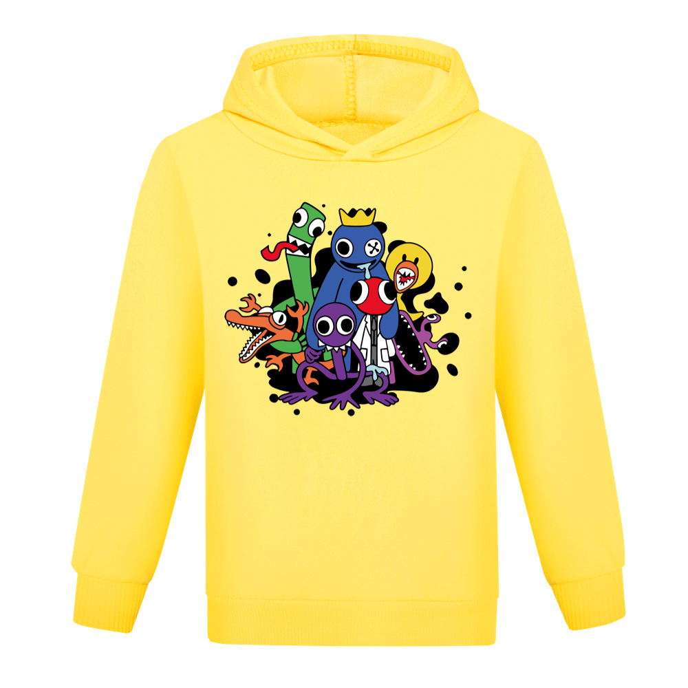 Boys Girls Rainbow Friends Casual Long Sleeve Hoodie Kids Hooded Sweatshirt Top - Picture 13 of 16