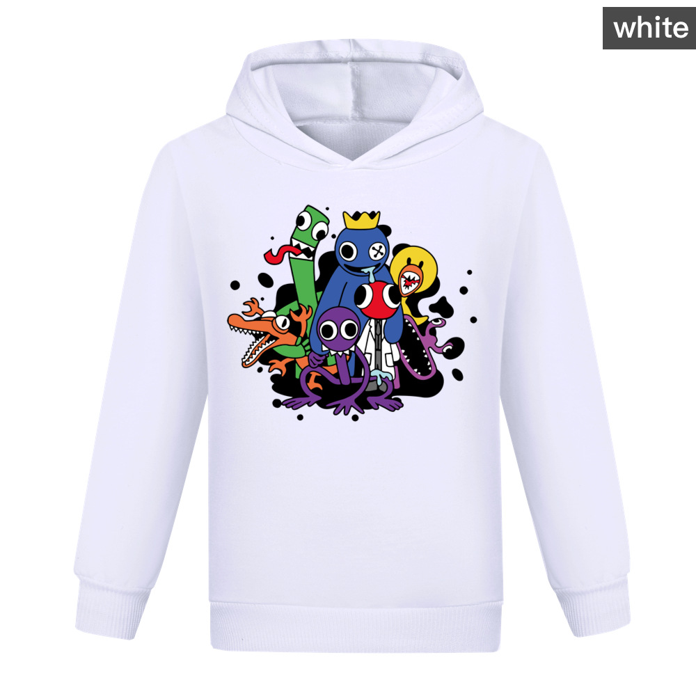 Boys Girls Rainbow Friends Casual Long Sleeve Hoodie Kids Hooded Sweatshirt Top - Picture 14 of 16