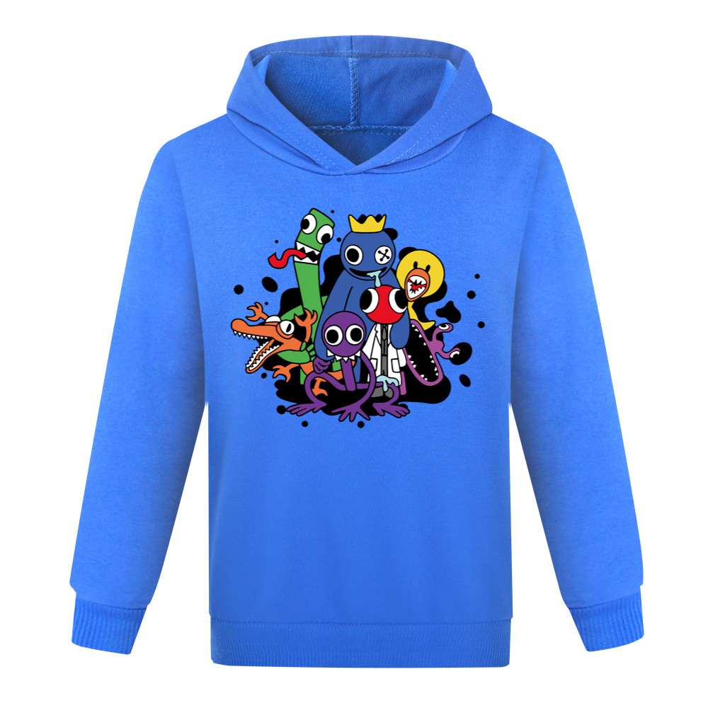 Boys Girls Rainbow Friends Casual Long Sleeve Hoodie Kids Hooded Sweatshirt Top - Picture 15 of 16
