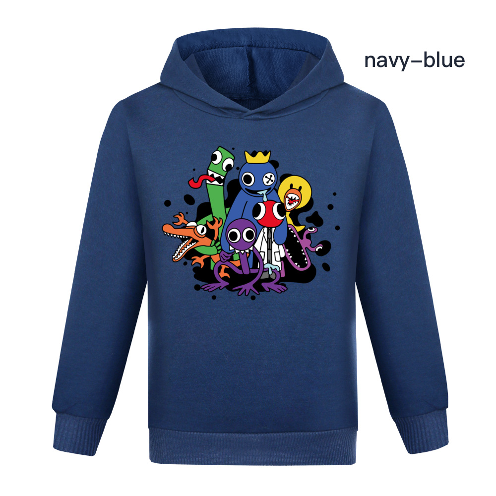 Boys Girls Rainbow Friends Casual Long Sleeve Hoodie Kids Hooded Sweatshirt Top - Picture 16 of 16