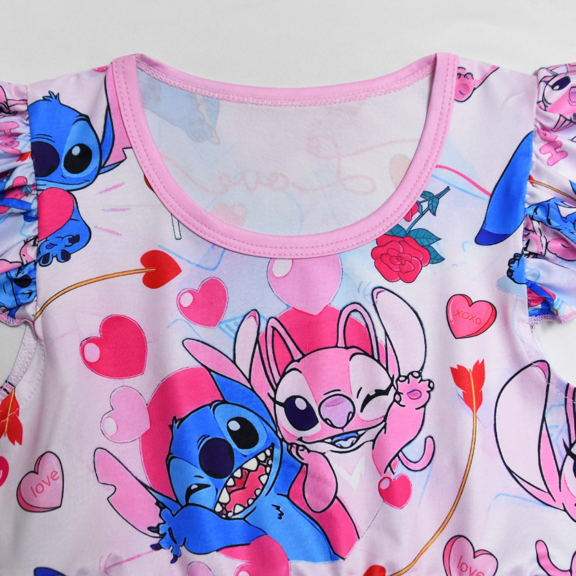 Lilo&Stitch Girls Princess Dress Stitch Party Dresses Ruffle Sleeveless Gift - Picture 18 of 78