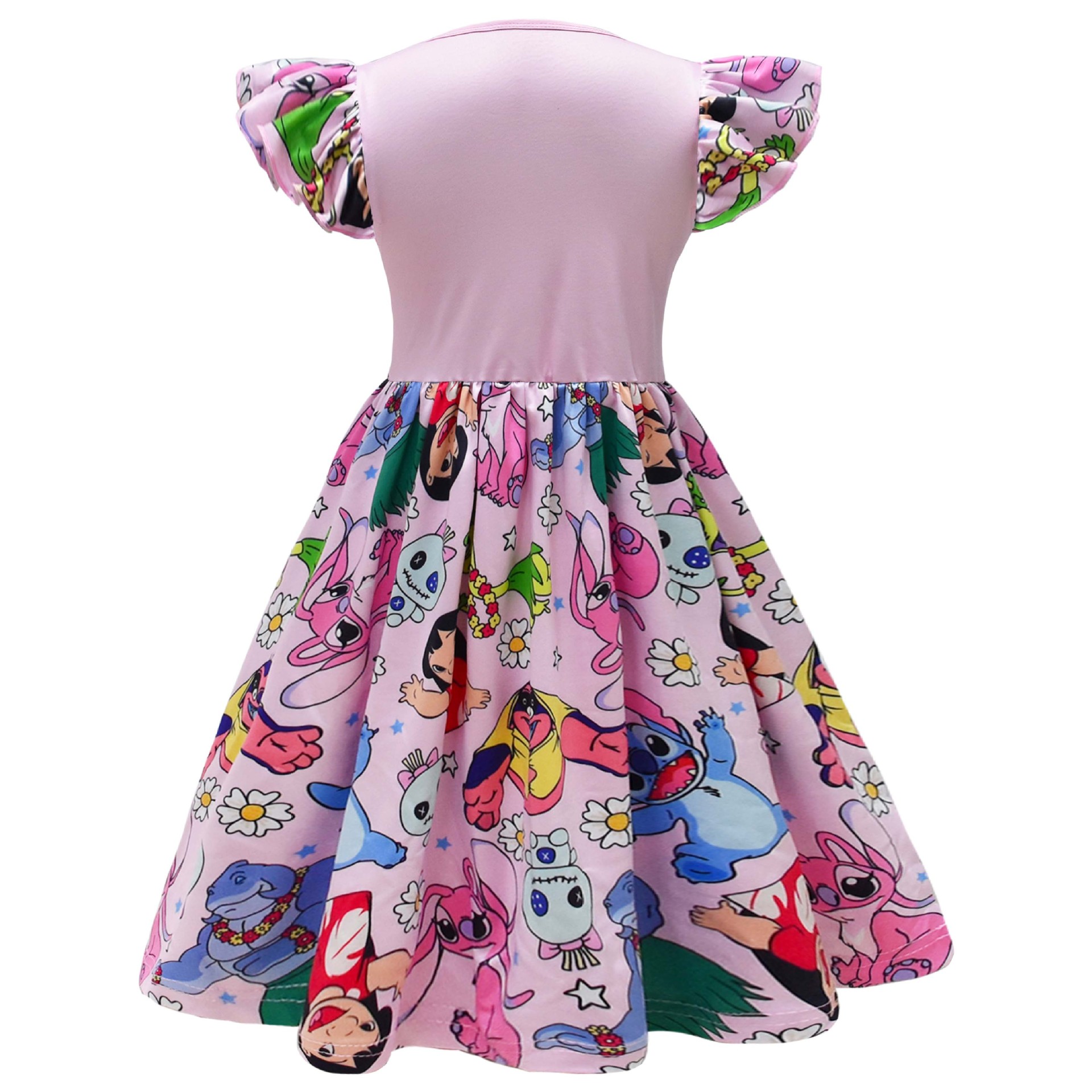 Lilo&Stitch Girls Princess Dress Stitch Party Dresses Ruffle Sleeveless Gift - Picture 21 of 78