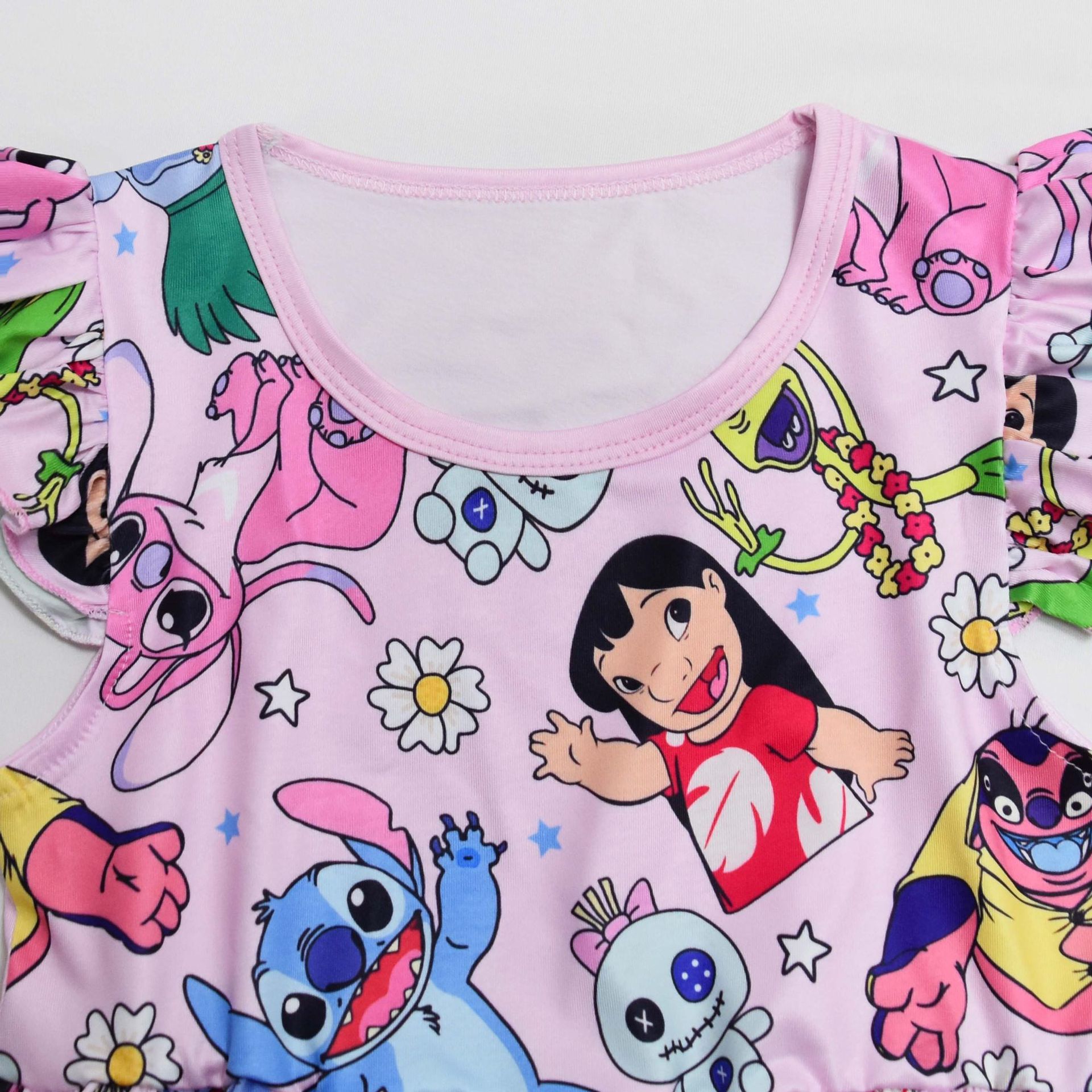 Lilo&Stitch Girls Princess Dress Stitch Party Dresses Ruffle Sleeveless Gift - Picture 24 of 78