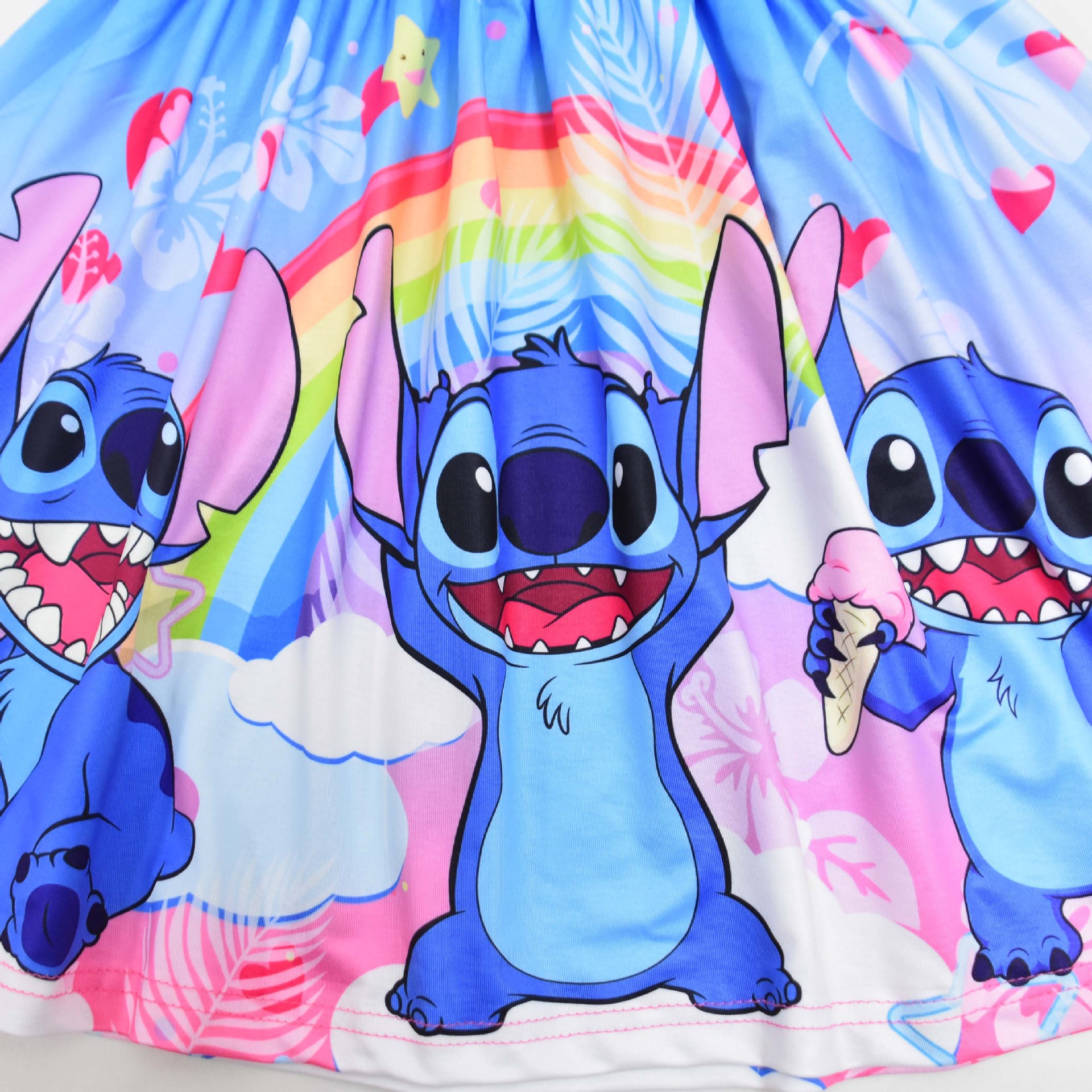 Lilo&Stitch Girls Princess Dress Stitch Party Dresses Ruffle Sleeveless Gift - Picture 29 of 78