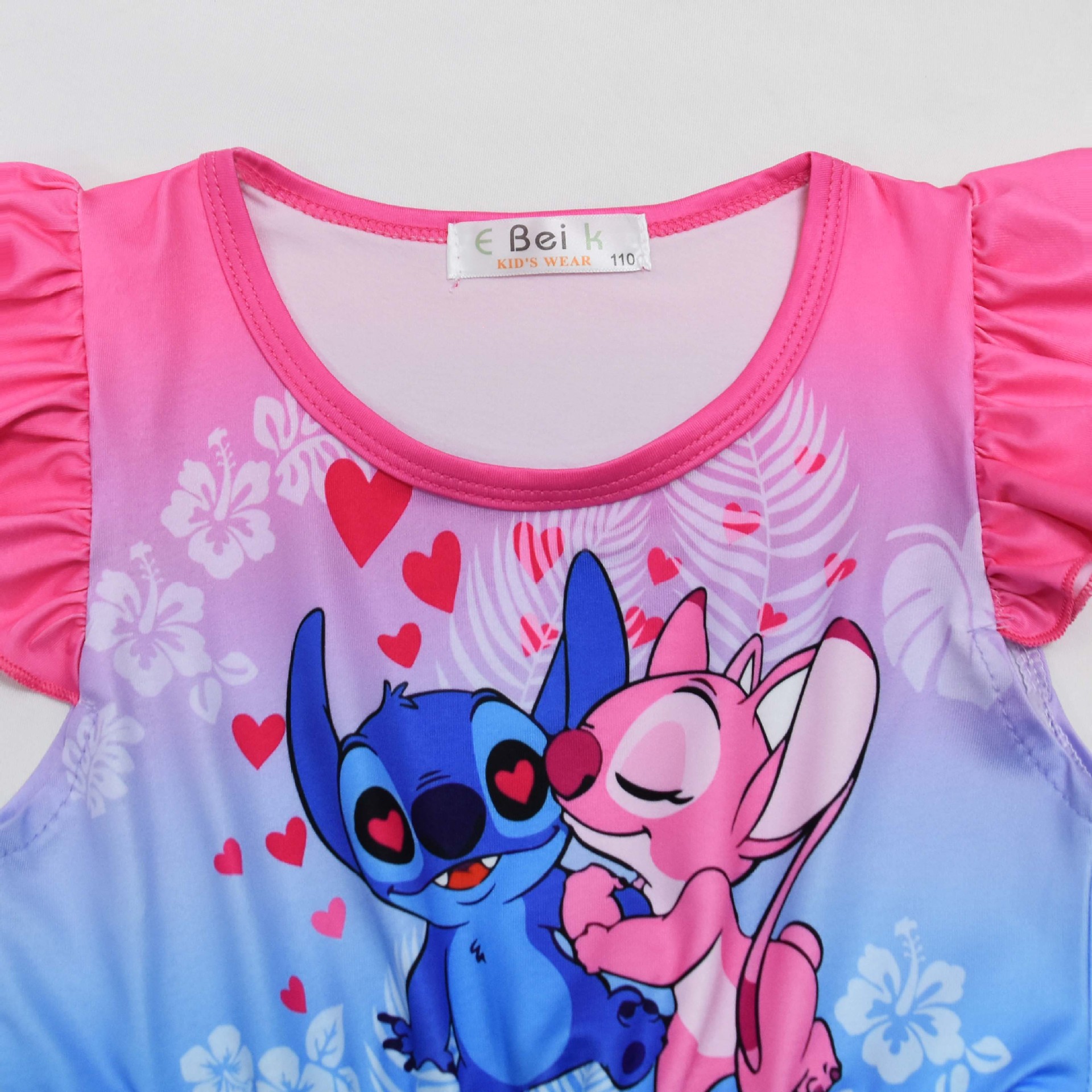 Lilo&Stitch Girls Princess Dress Stitch Party Dresses Ruffle Sleeveless Gift - Picture 28 of 78