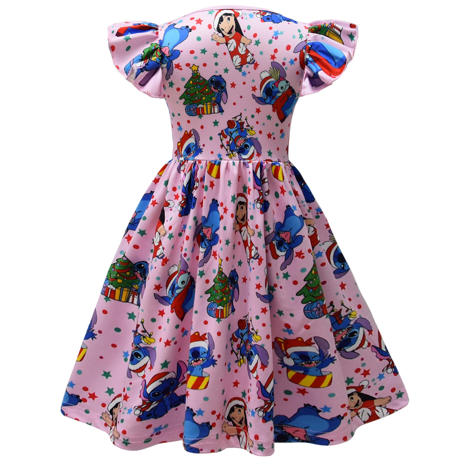 Lilo&Stitch Girls Princess Dress Stitch Party Dresses Ruffle Sleeveless Gift - Picture 32 of 78