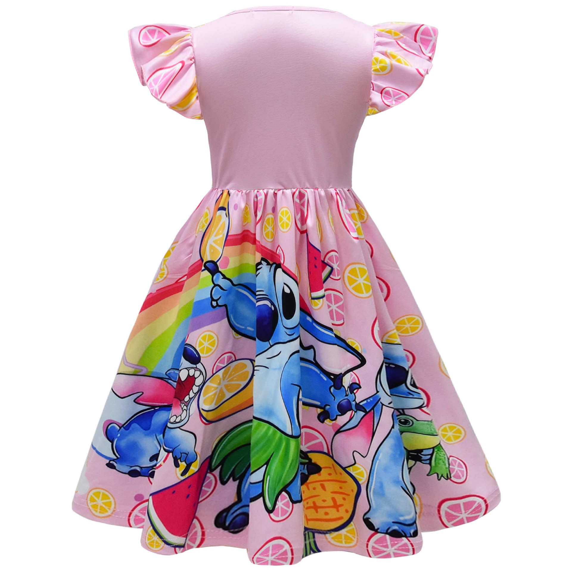 Lilo&Stitch Girls Princess Dress Stitch Party Dresses Ruffle Sleeveless Gift - Picture 38 of 78