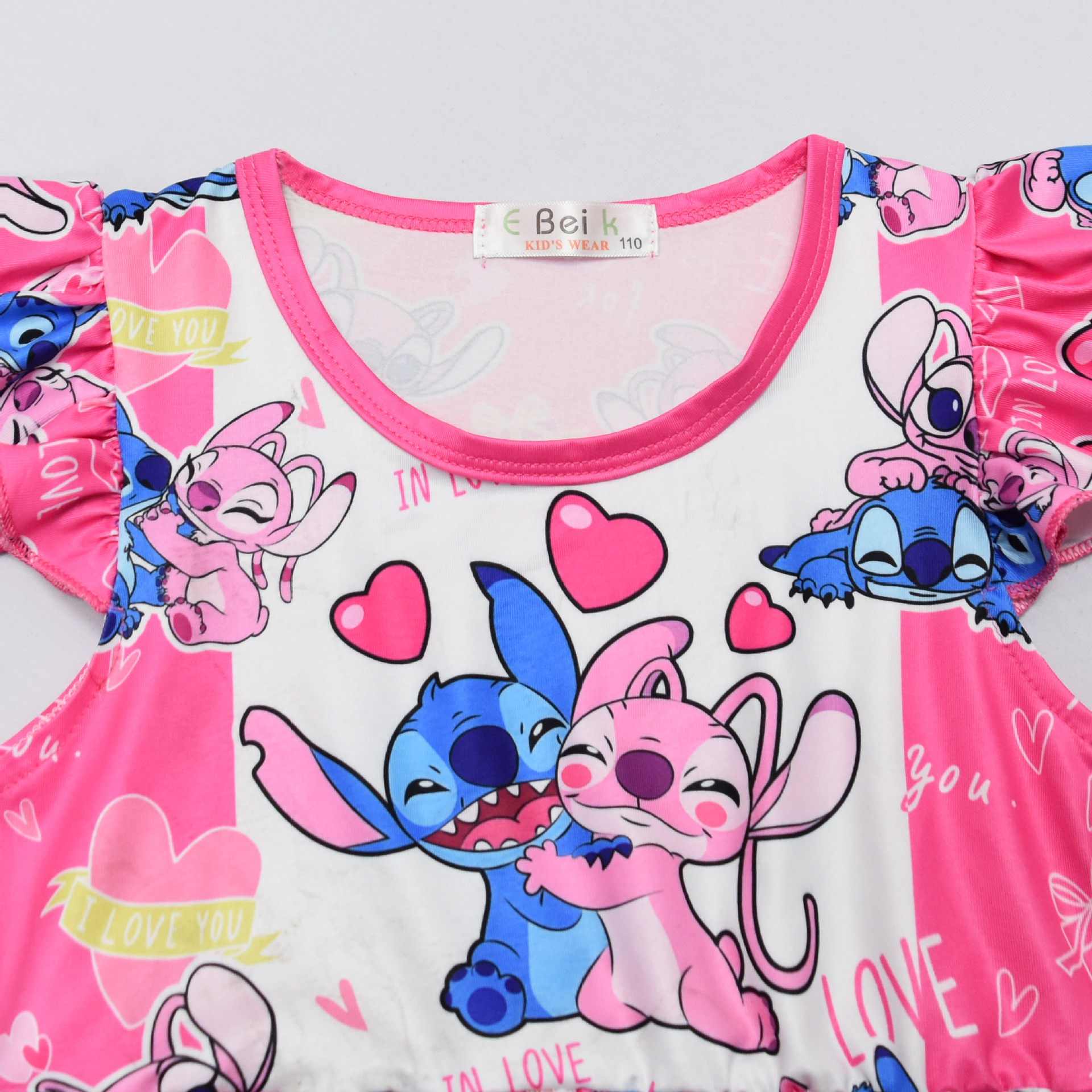 Lilo&Stitch Girls Princess Dress Stitch Party Dresses Ruffle Sleeveless Gift - Picture 47 of 78