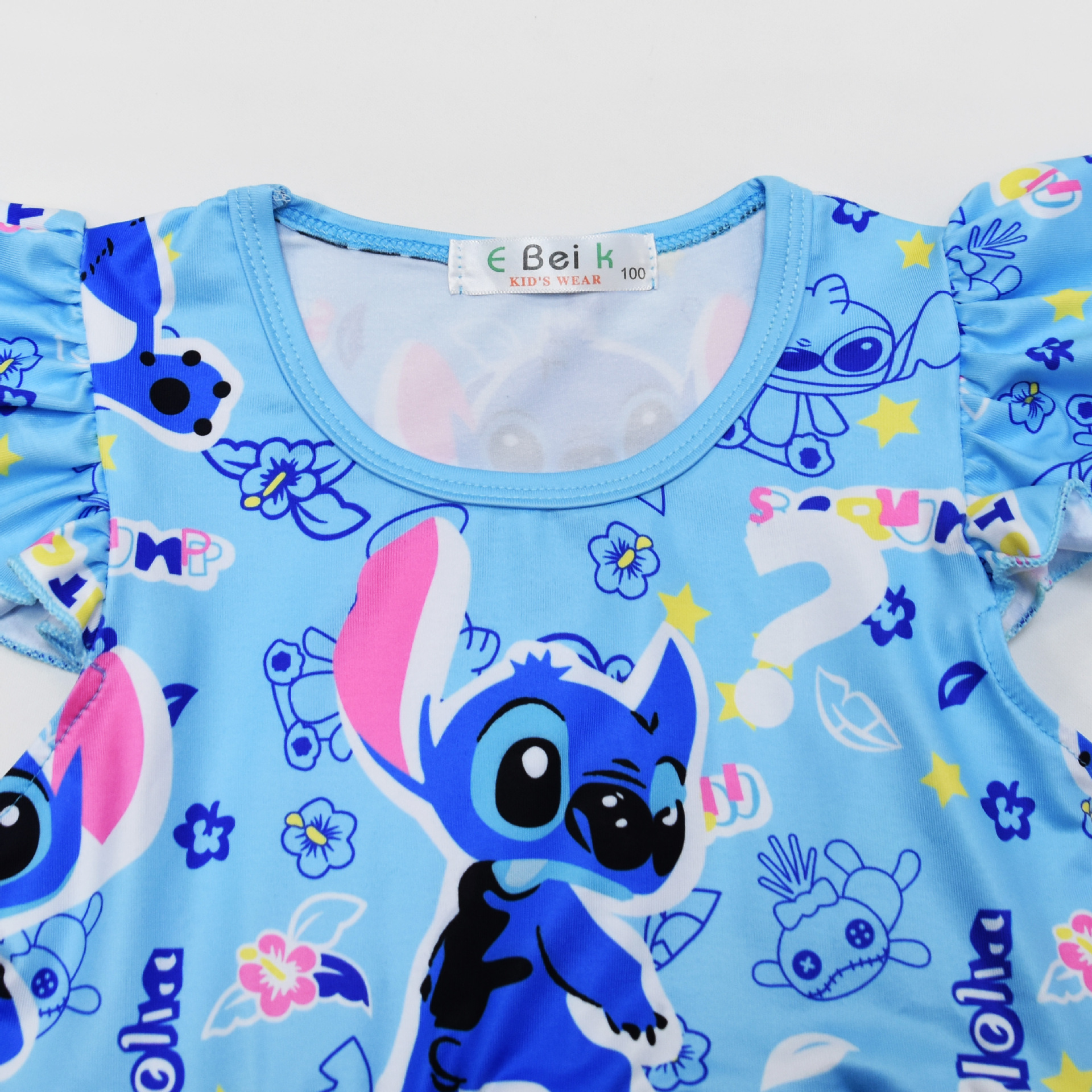 Lilo&Stitch Girls Princess Dress Stitch Party Dresses Ruffle Sleeveless Gift - Picture 53 of 78