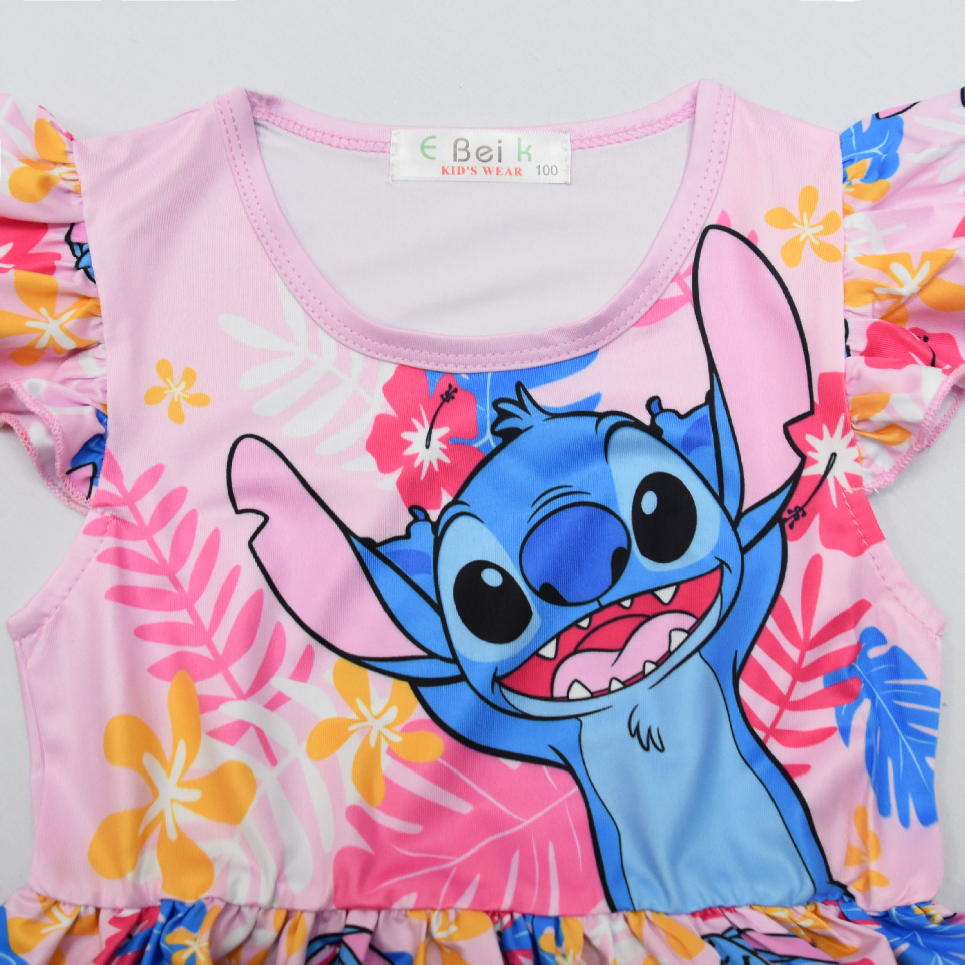 Lilo&Stitch Girls Princess Dress Stitch Party Dresses Ruffle Sleeveless Gift - Picture 59 of 78