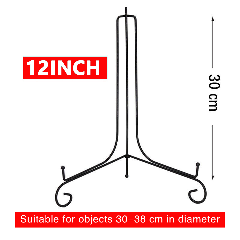 Plate Stands Iron Display Easel Photo Picture Bowl Dish Book Holder Frame Black - Picture 7 of 7