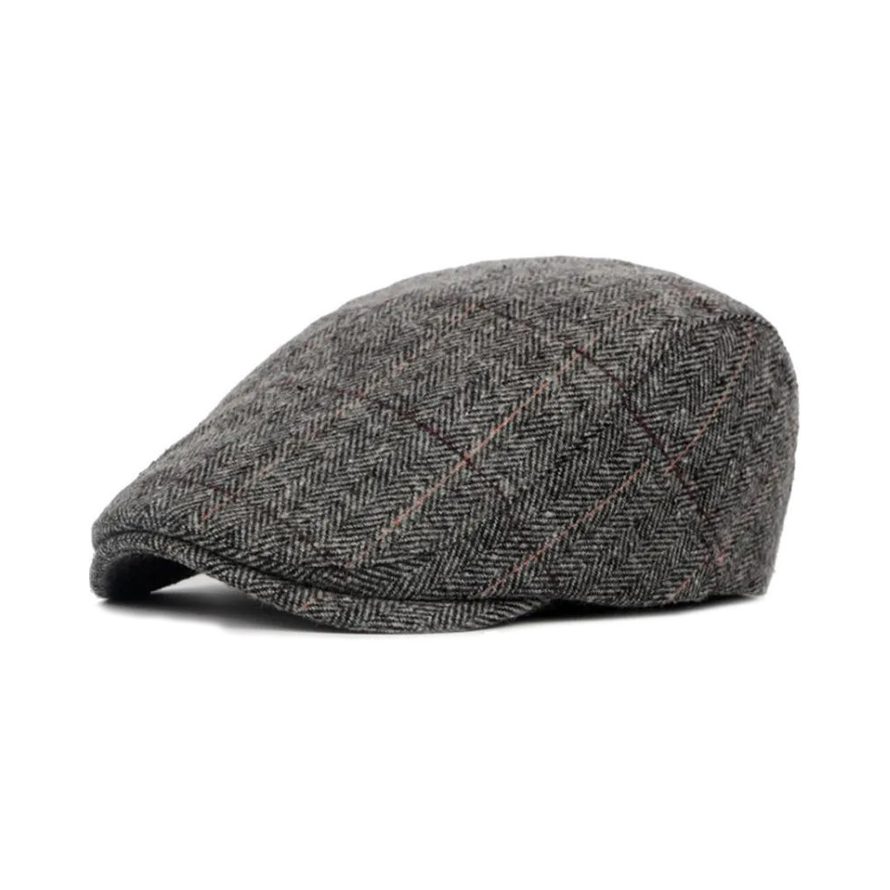 Mens Hat Gatsby Ivy Golf Cabbie Driving Beret Flat Hat Retro Fashion Newsboy Cap - Picture 5 of 6