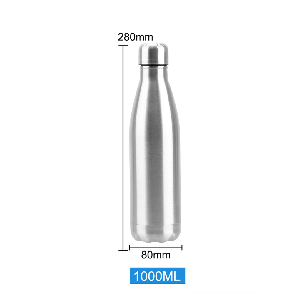 Stainless Steel Water Bottle Sports Drink Cup Flask single layer 750/1000ml AU