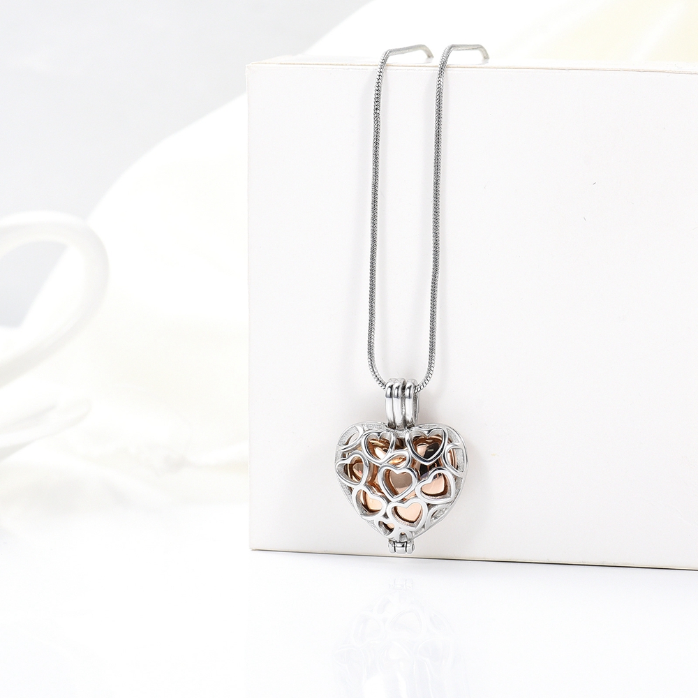 Herz Einäscherung Schmuck Urne Halskette Für Asche Urne Anhänger Für Menschliche - Bild 27 von 90