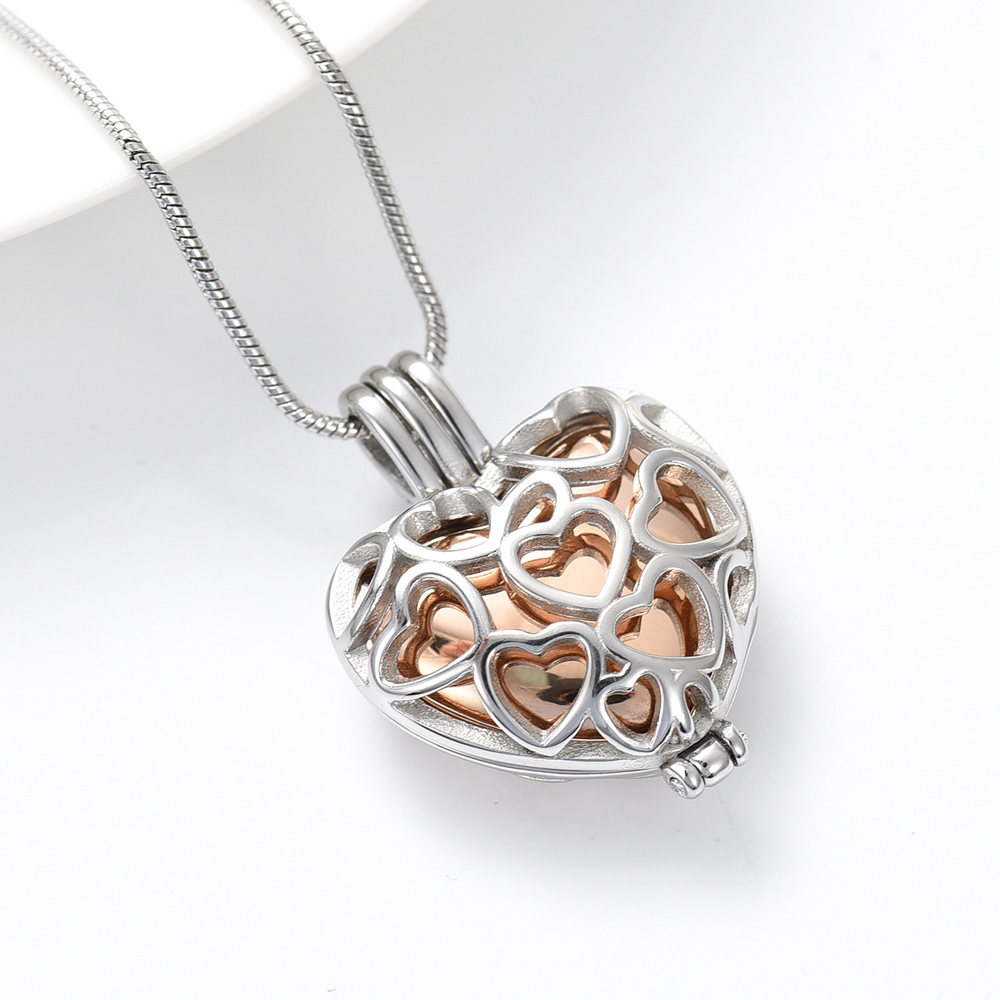 Herz Einäscherung Schmuck Urne Halskette Für Asche Urne Anhänger Für Menschliche - Bild 30 von 90