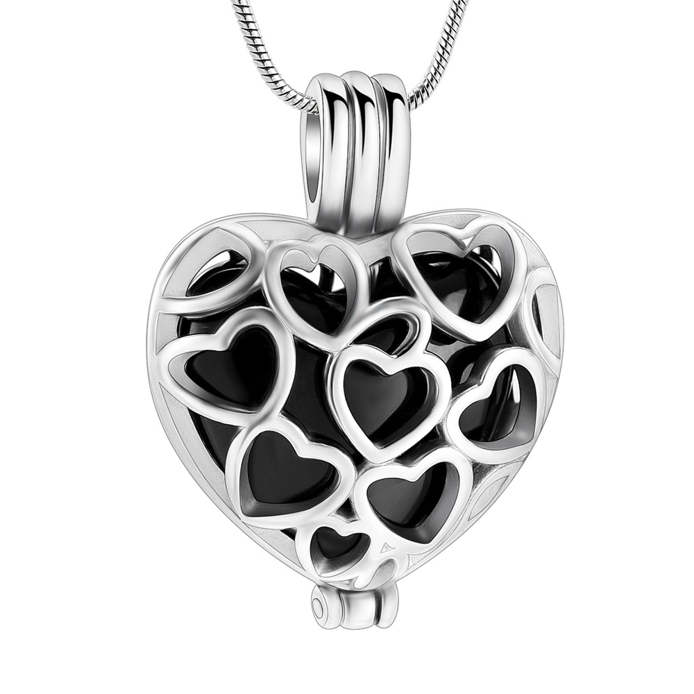 Herz Einäscherung Schmuck Urne Halskette Für Asche Urne Anhänger Für Menschliche - Bild 31 von 90