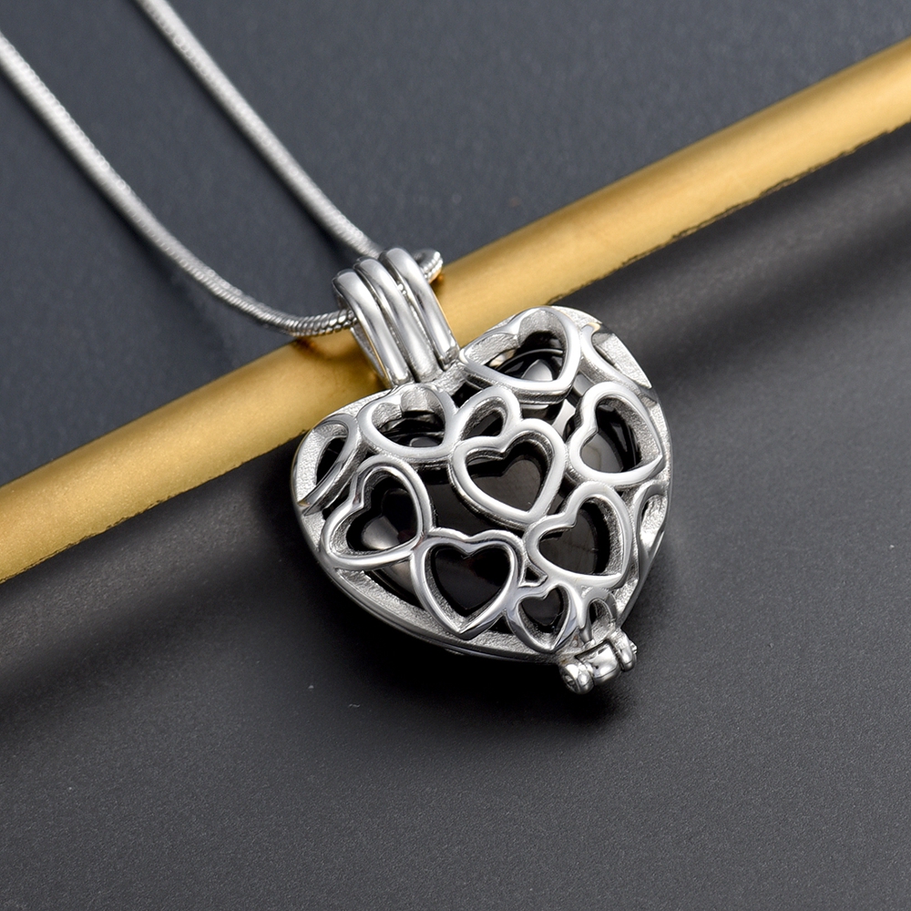 Herz Einäscherung Schmuck Urne Halskette Für Asche Urne Anhänger Für Menschliche - Bild 36 von 90