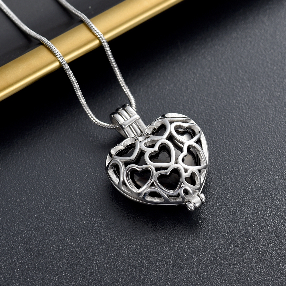 Herz Einäscherung Schmuck Urne Halskette Für Asche Urne Anhänger Für Menschliche - Bild 33 von 90
