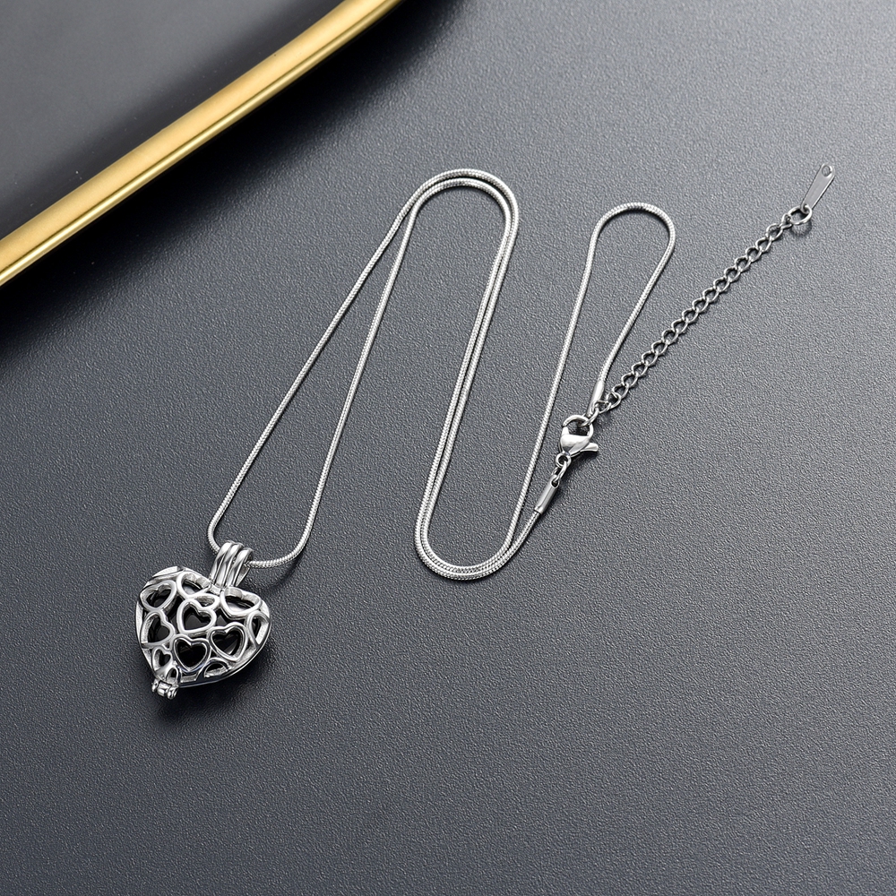 Herz Einäscherung Schmuck Urne Halskette Für Asche Urne Anhänger Für Menschliche - Bild 35 von 90