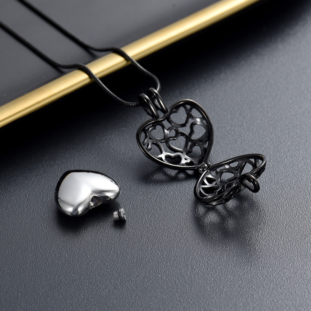 Herz Einäscherung Schmuck Urne Halskette Für Asche Urne Anhänger Für Menschliche - Bild 50 von 90
