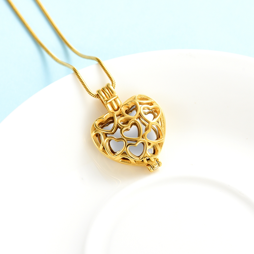Herz Einäscherung Schmuck Urne Halskette Für Asche Urne Anhänger Für Menschliche - Bild 63 von 90