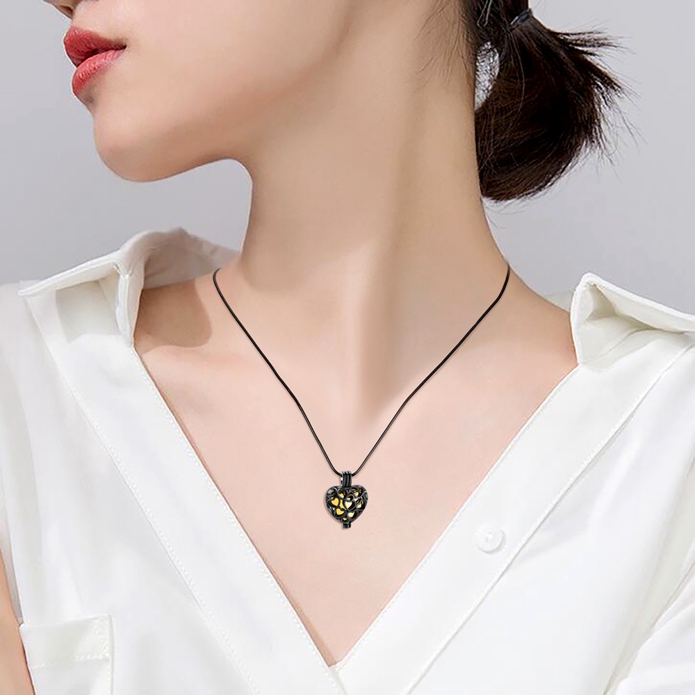 Herz Einäscherung Schmuck Urne Halskette Für Asche Urne Anhänger Für Menschliche - Bild 87 von 90