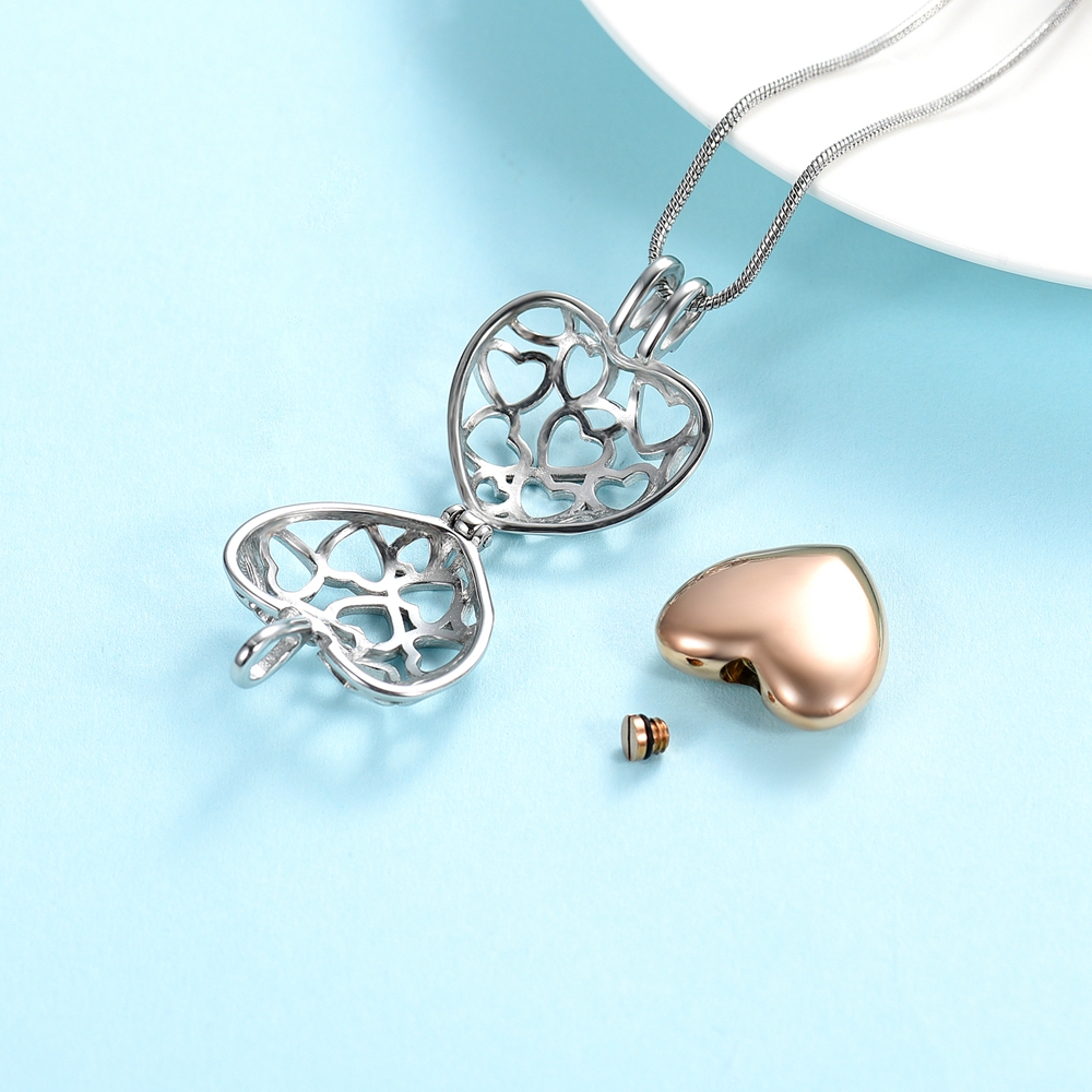 Herz Einäscherung Schmuck Urne Halskette Für Asche Urne Anhänger Für Menschliche - Bild 90 von 90
