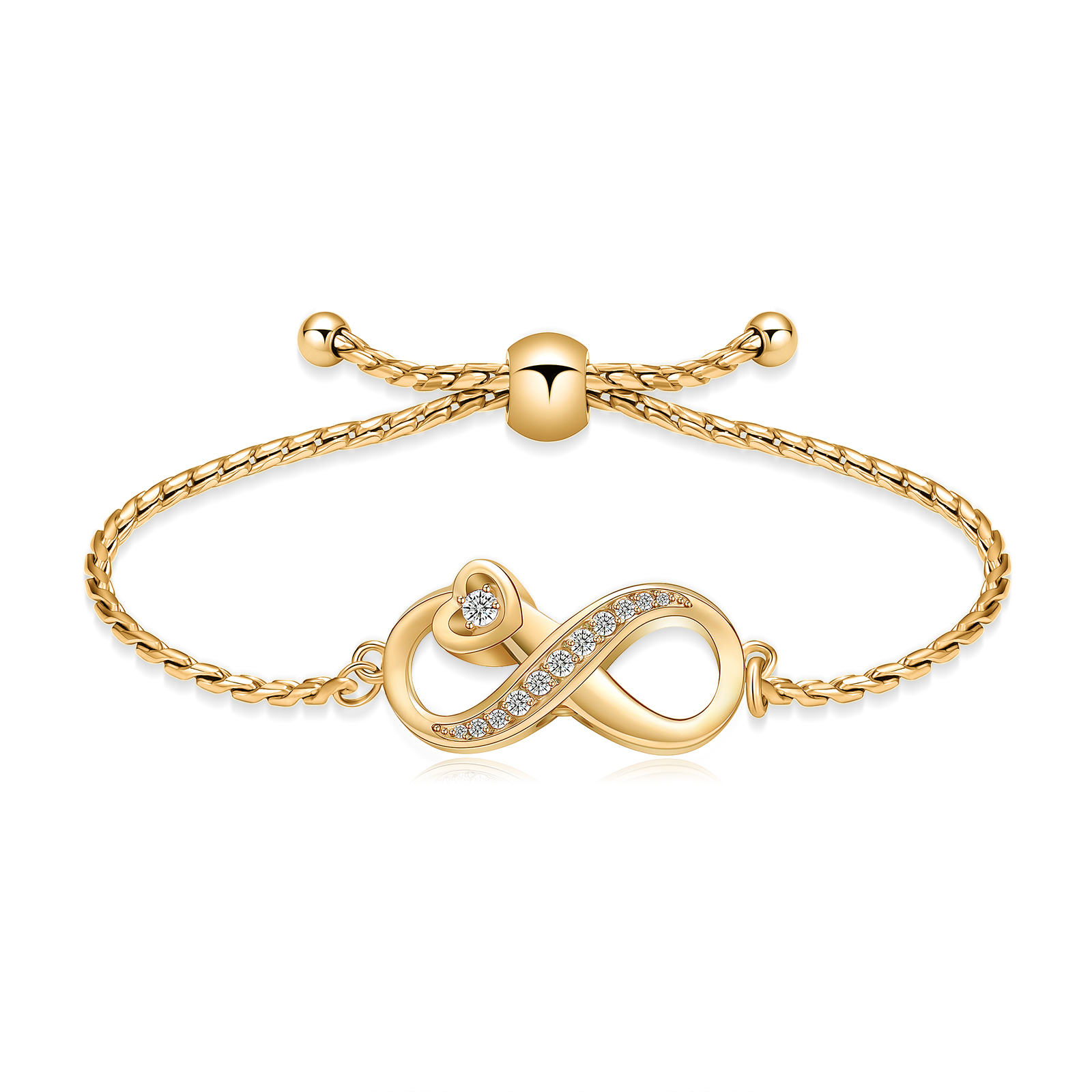 Infinity Heart Cremation Urn Bracelet for Ashes Memorial Jewelry for Women Girls