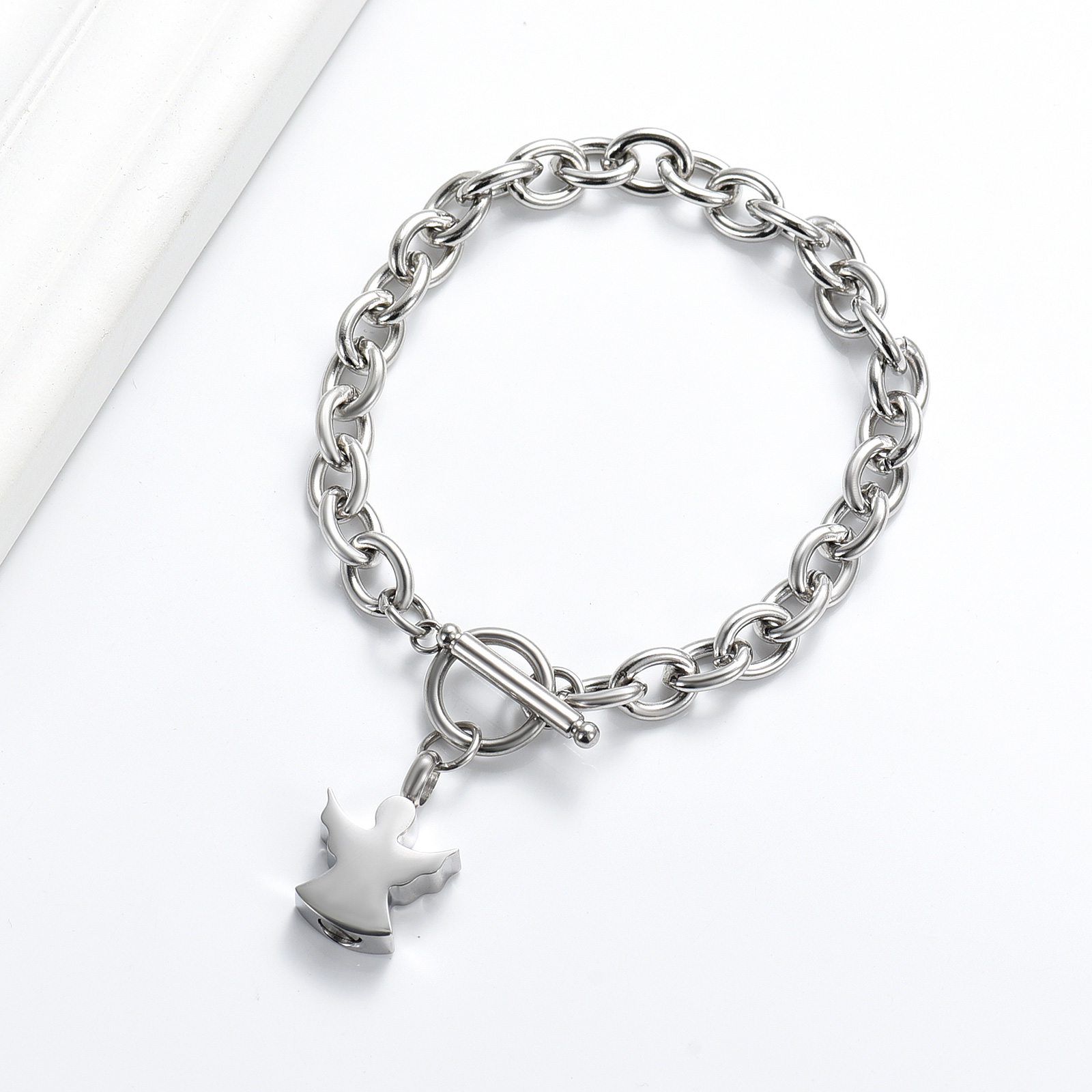 Angel Urn Bracelet for Ashes for Women Cremation Bracelet for Ashes Memorial Urn